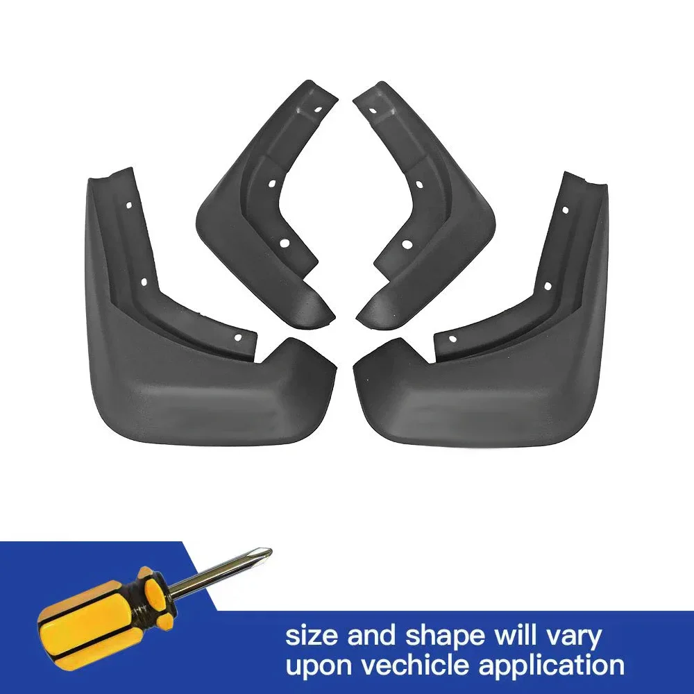 

4Pcs Front & Rear Mud Flaps Splash Guards Mudguards Black For Volvo S60/S60L 2010 2011 2012 2013 2014 2015 2016 2017 2018 2019