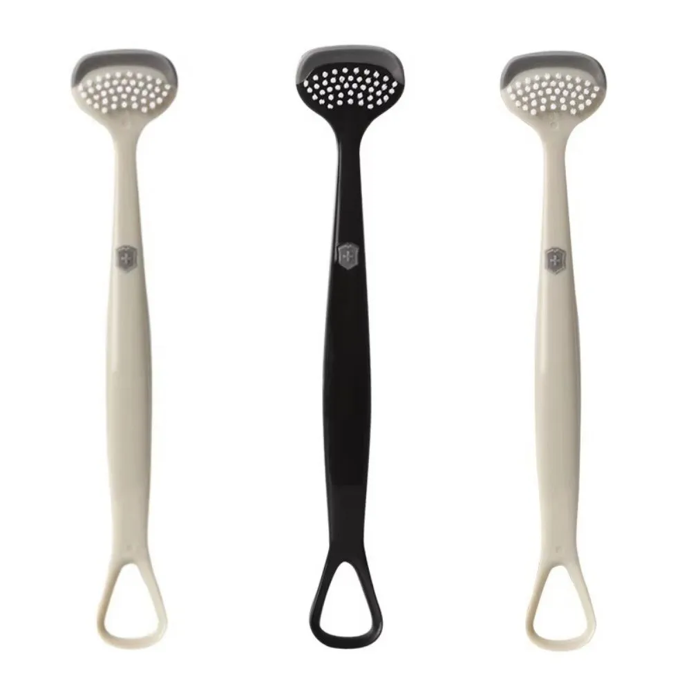 Triple Effect Tongue Scraper Silicone Brush Tongue Scraping Brush Fresh Breath Reusable Tongue Coating Cleaning