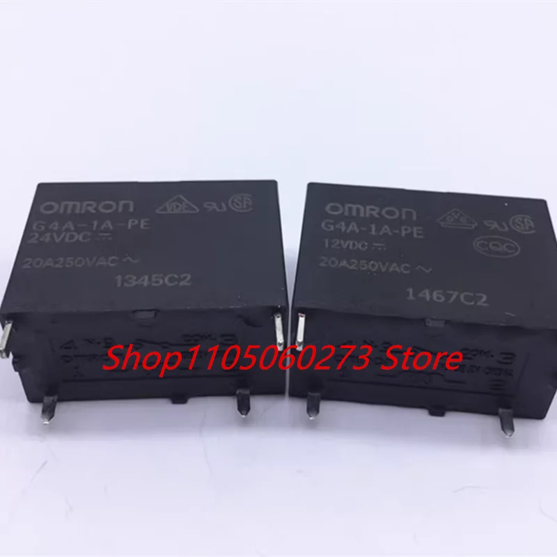 5PCS Brand-new original. G4A-1A-PE-12V G4A-1A-PE-24VDC 20A 12V24V relay