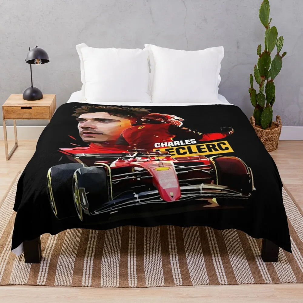 Racing Leclerc Throw Blanket heavy to sleep Winter beds Sofas Warm Blankets