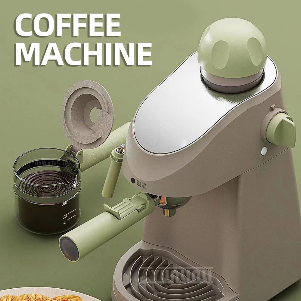 Portable Extract Milk Foam Coffee Maker Household Semi-automatic Espresso Coffee Machine