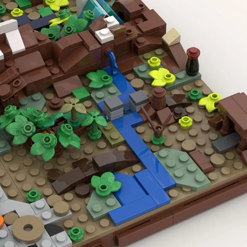 

794pcs MOC Map of Middle-earth Building Blocks Christmas Gift Geometric shape recognition aids STEAM toys for art creation