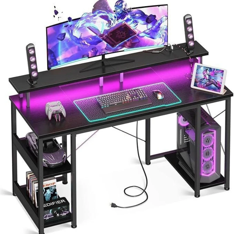 Desktop computer desk Bedroom Home e-sports table Simple foldable desk Student desk Free installation workbench