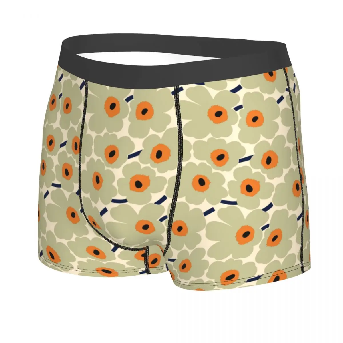 Custom Little Poppy Print Boxers Shorts Mens Fashion Modern Style Briefs Underwear Cool Underpants