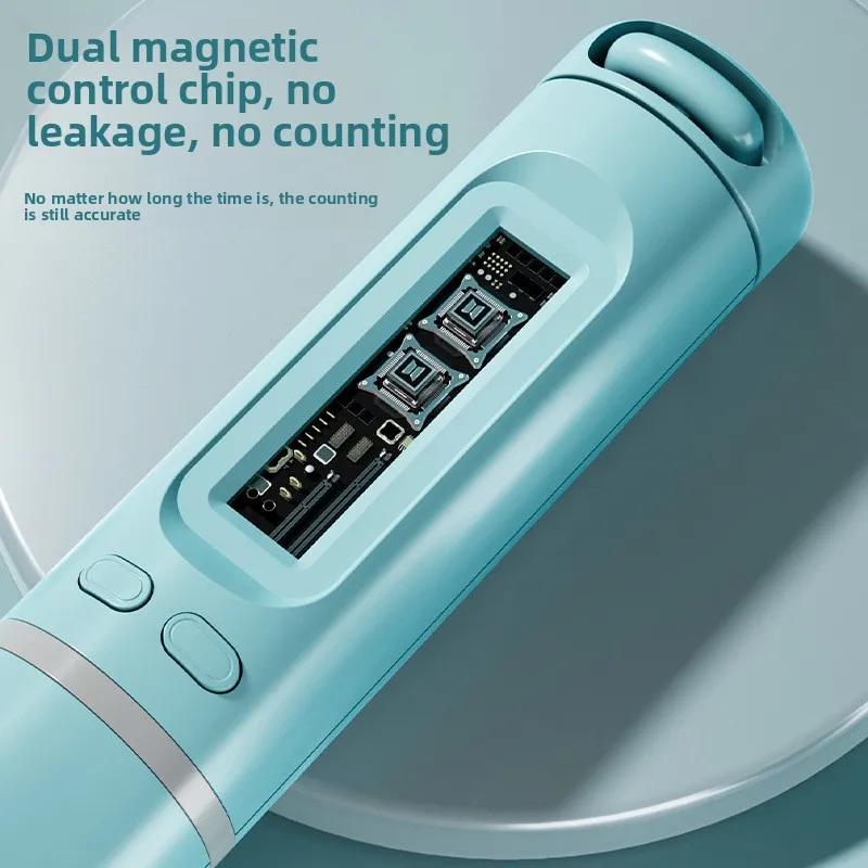 ماكينة نط الحبل الذكية بتقنية البلوتوث عبر الحدود اللاسلكية للبالغين للياقة البدنية وتوقيت تلقائي وعد حبل الطفر