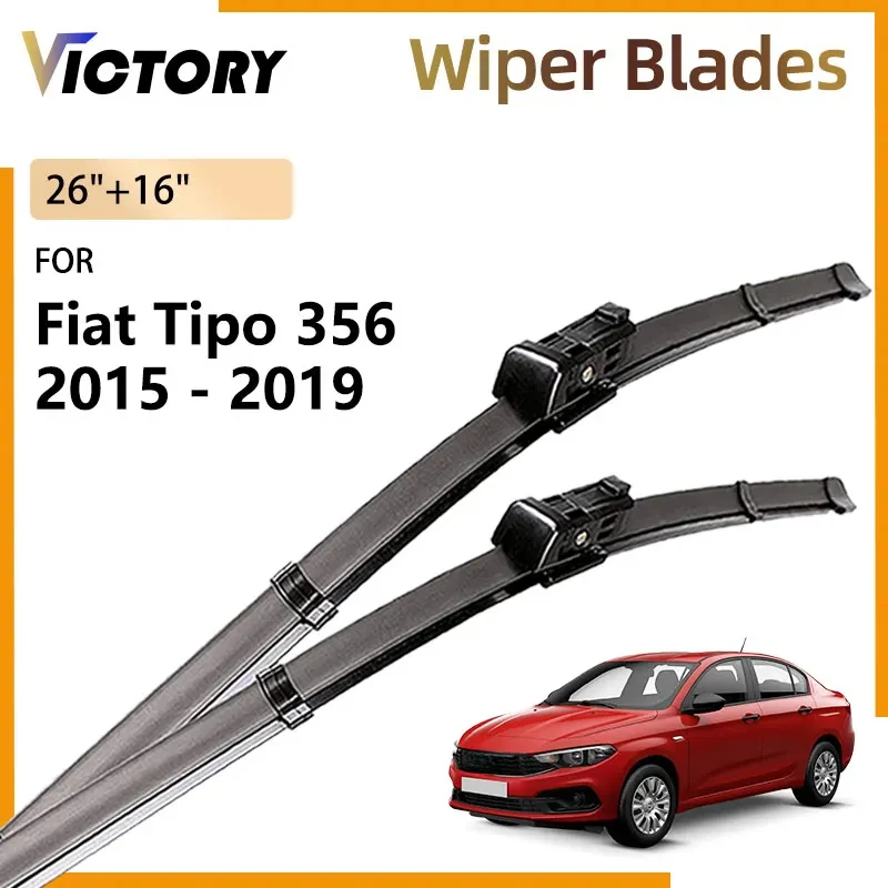 

Natural Rubber Front Wiper Blades For Fiat Tipo 356 Egea Dodge Neon 2015 2016 2017 2018 2019 Accessories Windshield Window Brush