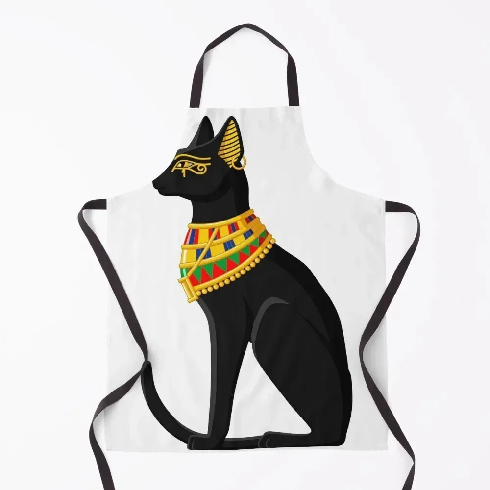 

Bast Cat Goddess Apron manicurist Kitchen Chef japanese woman Customizable Apron