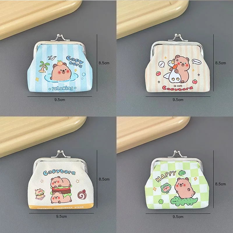 Imagem -05 - Criativo Capybara Lápis Case Bonito Coin Purse Papelaria Pen Bolsa Material Escolar 12 Pcs por Lote