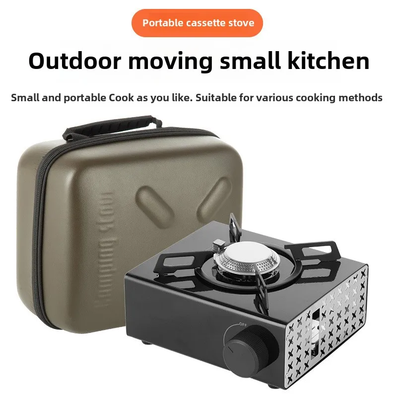 

Household gas stove Camping Tourist Burner 2000W Gas Stove Cookware Portable Furnace Picnic Barbecue Tourism Supplies