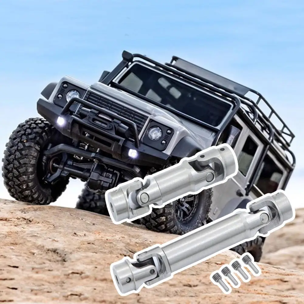 Set Poros Penggerak Baja Tahan Karat Kualitas Tinggi Tampilan Realistis untuk Mobil Rc Traxxas 1/18 Land Rover Trx4m Dasi Performa Realistis