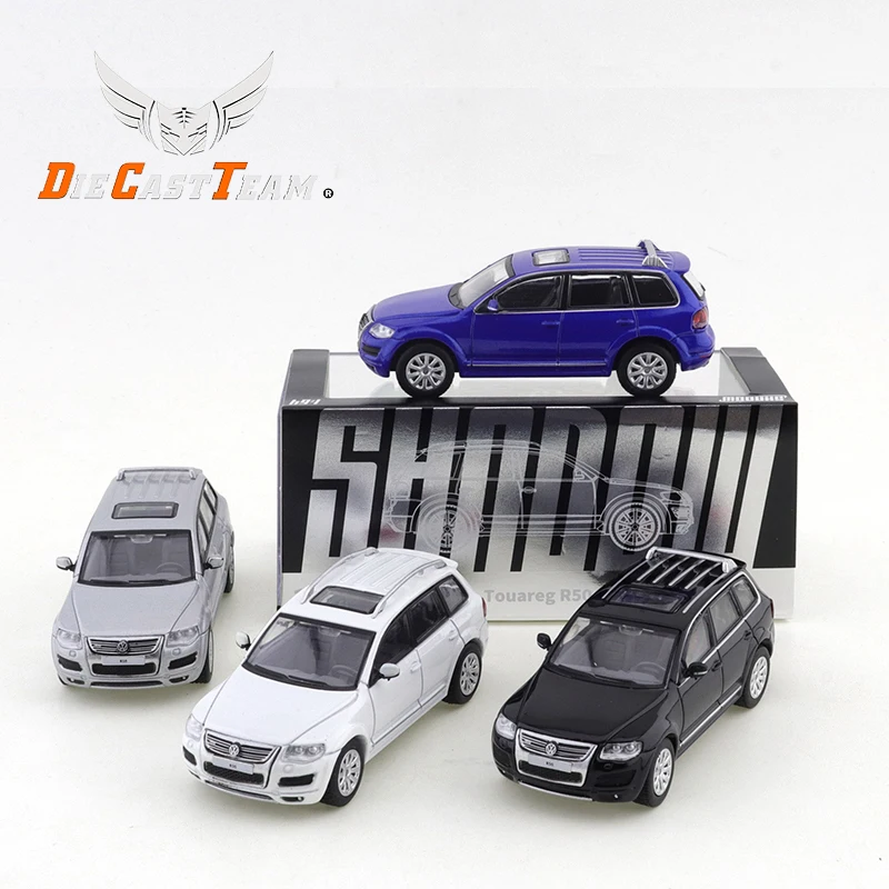 SHADOW/DCT 1/64 Volkswagen Touareg R50 Auto Legering Speelgoed Motorvoertuig Diecast Metaal Model Kinderen Kerstcadeau Speelgoed voor Jongens