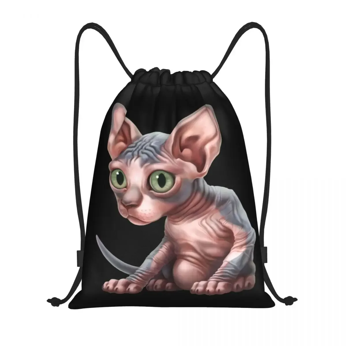 

Изготовленные на заказ сумки Shpynx Cat на шнурке для мужчин и женщин, легкий милый спортивный рюкзак с котенком для хранения в тренажерном зале