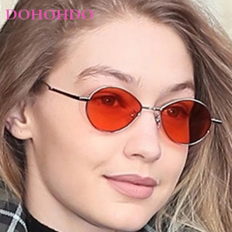 

Vintage Classic Small Frame Oval Sunglasses Women Men Fashion Luxury Brand Design Alloy Sun Glasses Oculos De Sol Gafas UV400