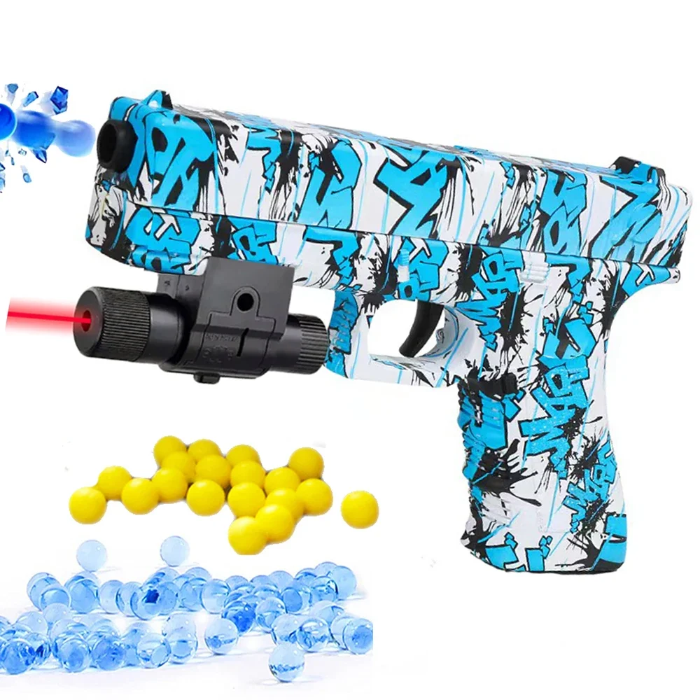 Pistola de juguete Manual de balas de doble tipo G17, pistola de bola de agua, pistola Airsoft para niños, deportes al aire libre, regalo para niños