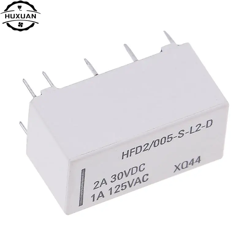 5V Coil Bistable Latching Relay DPDT 30VDC 2A 1A 125VAC HFD2/005-S-L2-D Realy