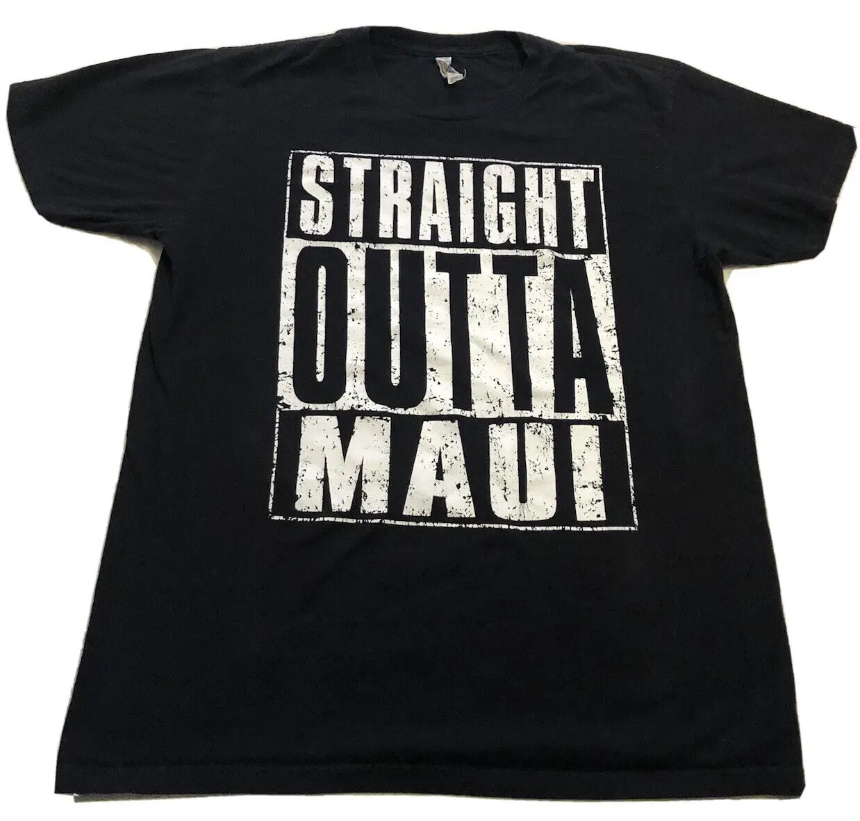 Úîô Èstraight Outta Maui T Shirt S Hawaii Souvenir Travel Black Urban Sz M