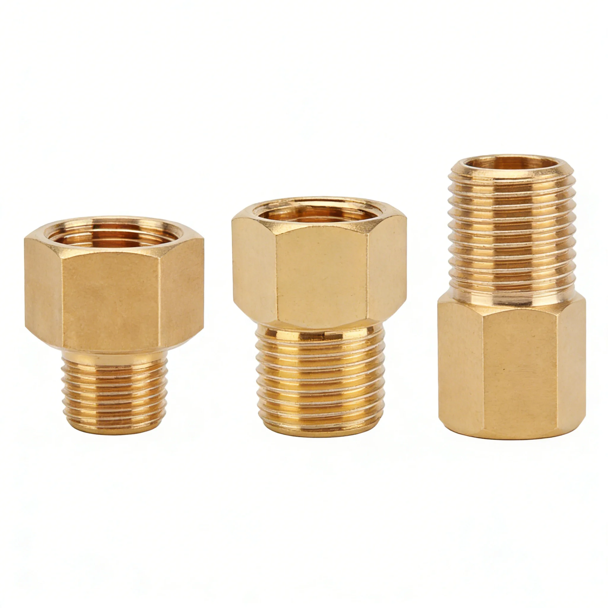 2 conectores hexagonales de latón, conector macho de 3/4" x hembra G1 para medidor de agua, 38 2 conectores hexagonales de latón, conector macho de 3/4" x hembra G1 para medidor de agua, 38