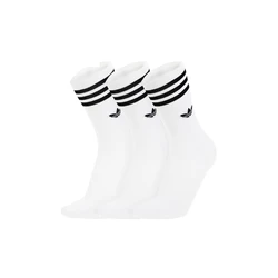 Original Adidas Sports Basketball Long Mid-tube Socks Men and Women with The Same White Couple Breathable Unisex Socks