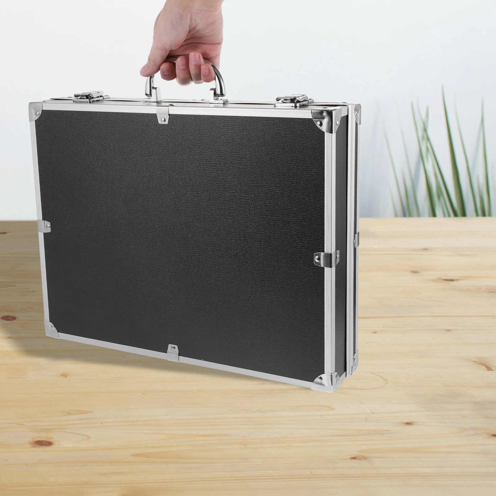 Lockable Portable Aluminum Alloy Tools Box Large Capacity Carrying Flight Case Storage Organizer Medicine Box First Aid Case
