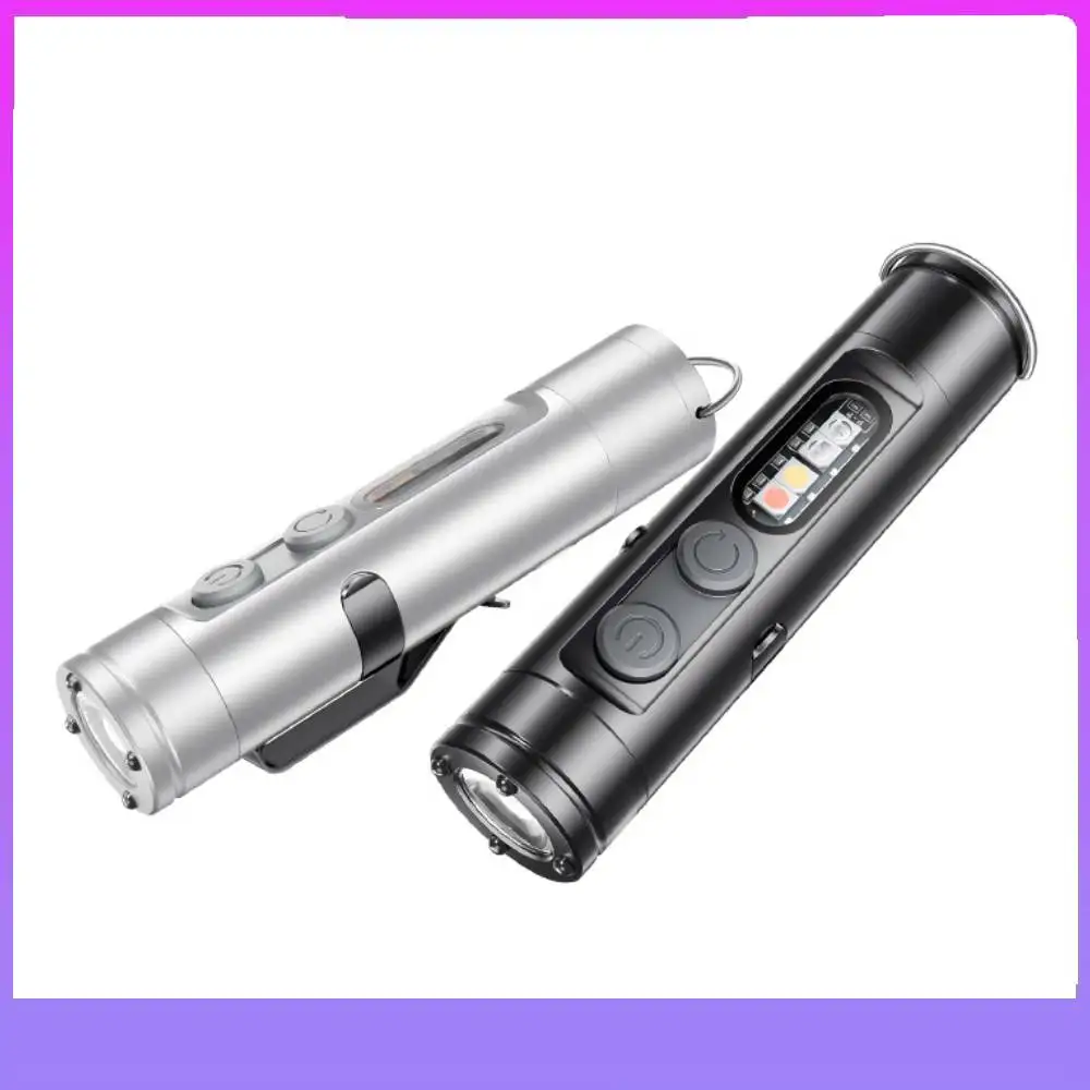 ミニ懐中電灯緊急トーチ充電式磁気 LED 懐中電灯ハットクリップ付き超高輝度キャンプライト屋外ライト