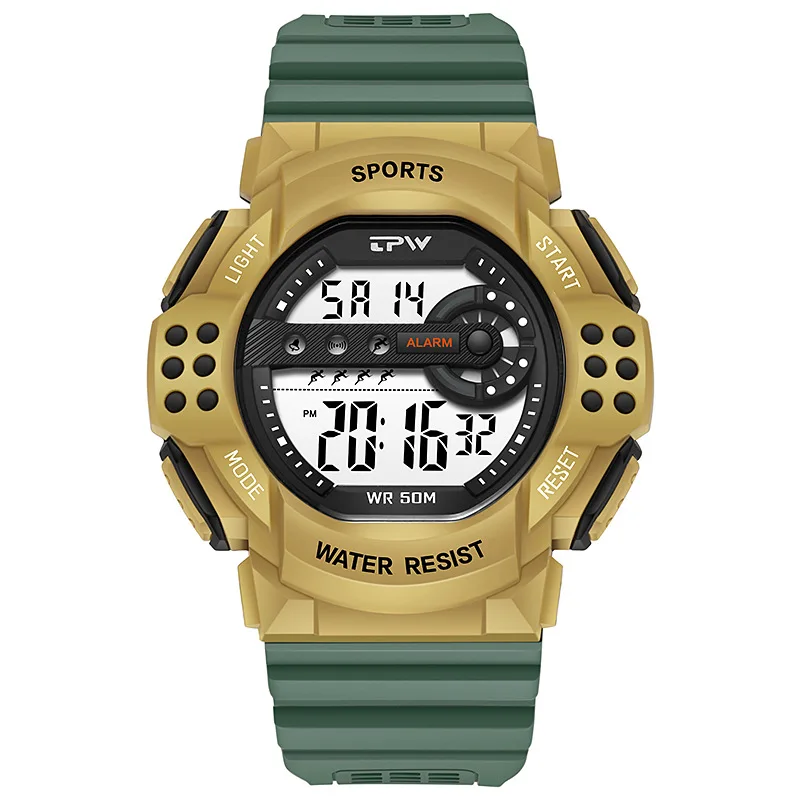 Unisex Electronic Watch, Single Eye Electronic Watch with Alarm Clock and Stopwatch Function, Luminous Casual Sports Watch