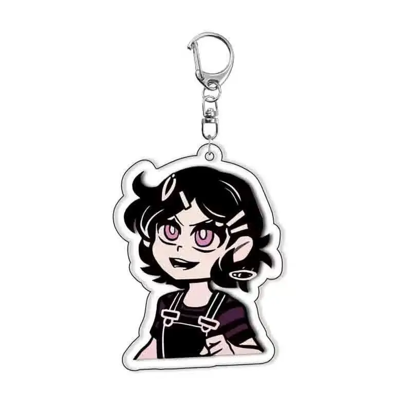 Adventure Game Andy and Leyley' Coffin Cosplay Keychain Ashley Andrew Unisex Acrylic Bag Pendant Keyring Accessories Gifts