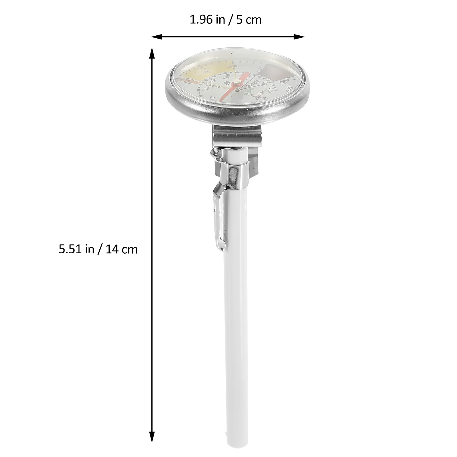 

Premium Milk Thermometer for Coffee Lovers Ideal for Espresso Cappuccino Latte Making Fast Accurate Readings Rust Resistant