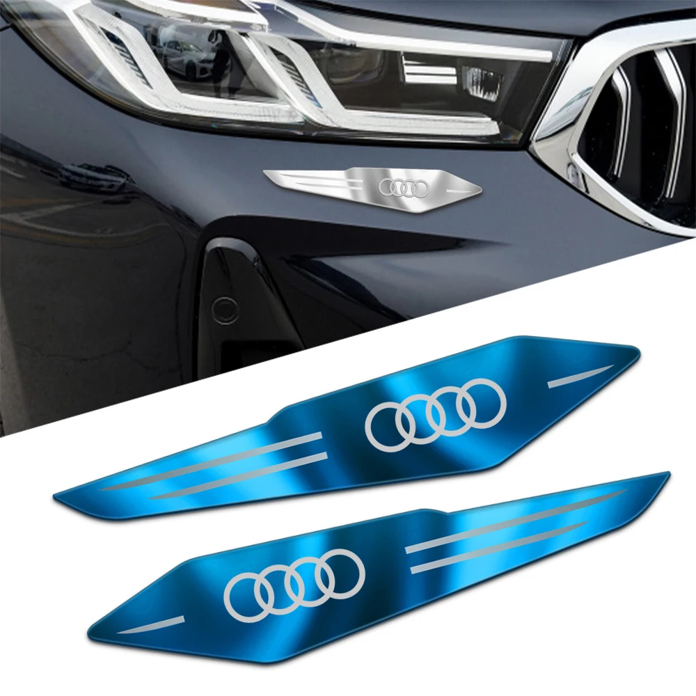 

2 шт. 3D металлические наклейки-эмблемы на боковые крылья автомобиля для Audi S-Line Q3 Q5 Q7 RS3 RS4 A1 A4 A3 8P 8V A6 A5, аксессуары