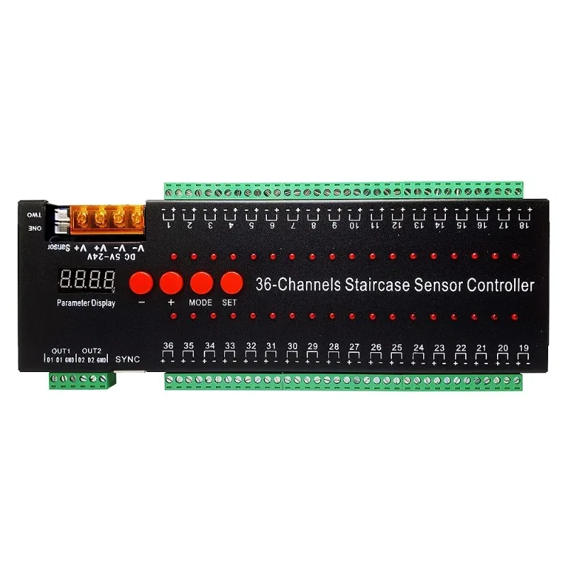 Motion Sensor Light with 36 Channel Light Emitting Diode Controller Stair Light Indoor Sports DC5-24V
