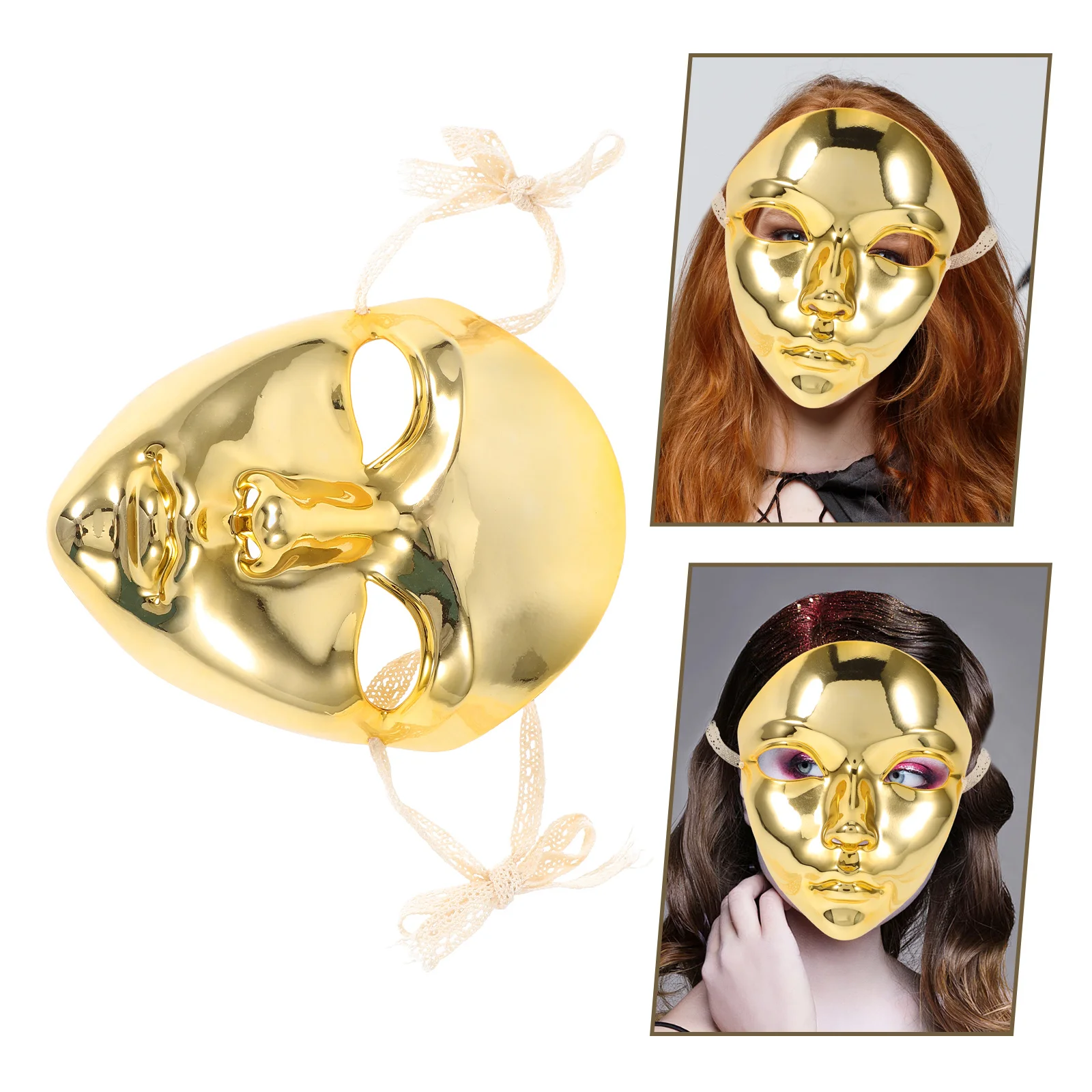 

Vintage Masquerade Mask Retro Design Women Festive Decorations Cosplay Ball Elegant Comfortable Fit ABS Material