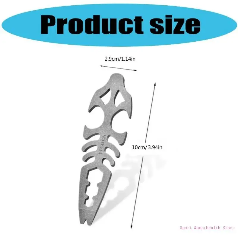 

Ergonomic Handle Bottle Opener Fish Bone Pattern Corrosions Resistant Tool