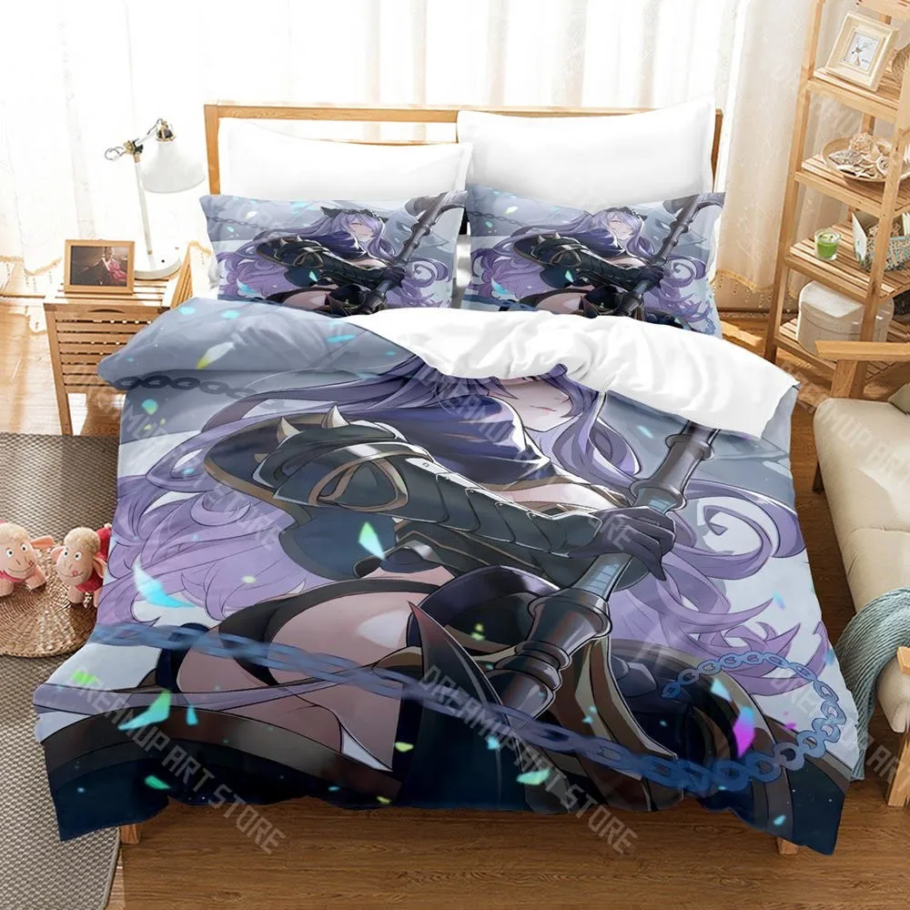 3D Printed Fire Emblem Engage Game Bedding Set for Boys Girls Duvet Cover Pillowcase Twin Queen King Full Single Double Sizes