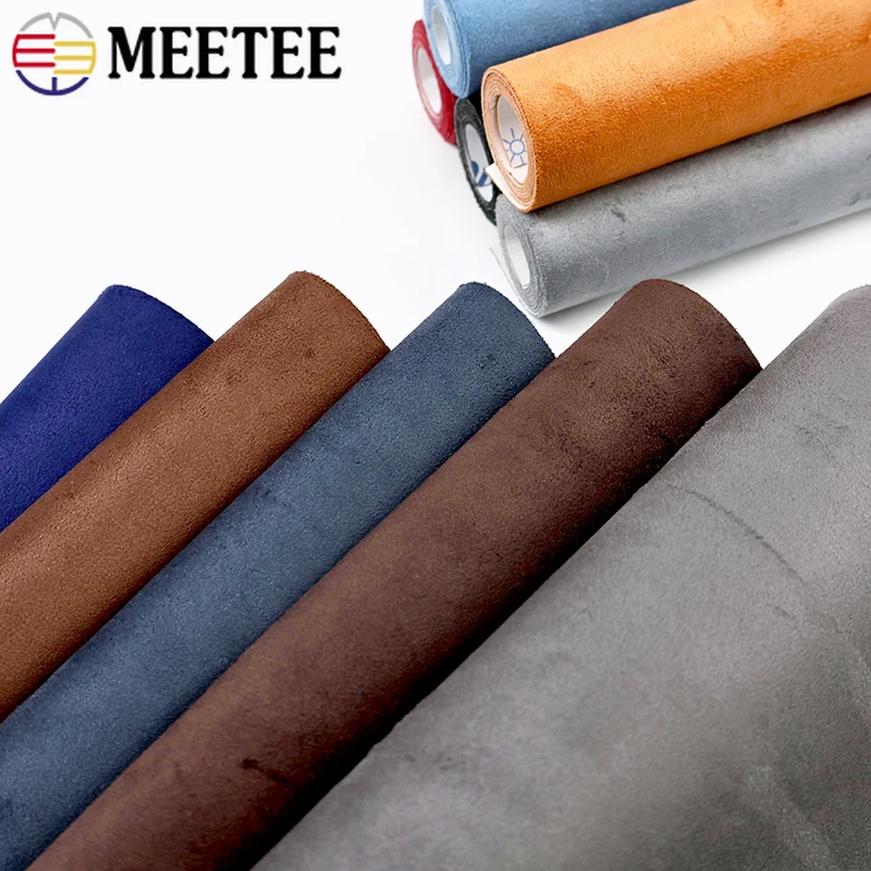 

20*30-100*143cm Suede Adhesive Fabrics Car Interior Synthetic Leather Fabric Self-adhesive Velvet Decor Cloth Sewing Accessories