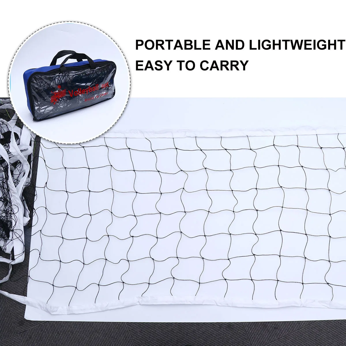 

1Set Lightweight Beach Volleyball Net Standard Professional Outdoor Volleyball Net for Backyard Sports Supplies