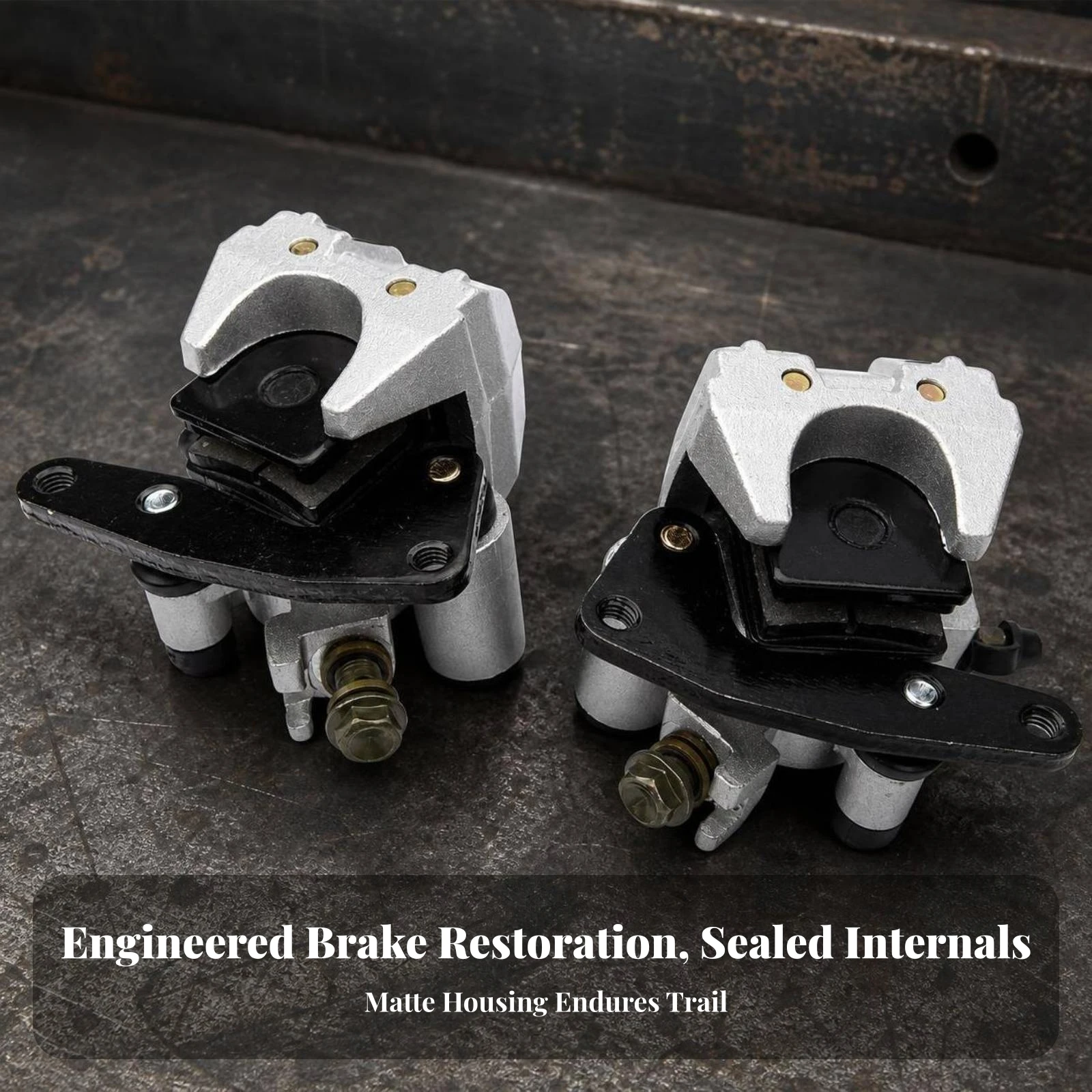 2 Pieces ATV Rear Brake Calipers Longer Operation Life Rear Brake Caliper Assemblies Parts OEM Specifications for Mechanics