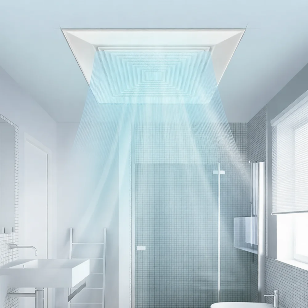 Krachtige ingebouwde plafondaf - Home Bathroom Vent Fans recensie en prijs
