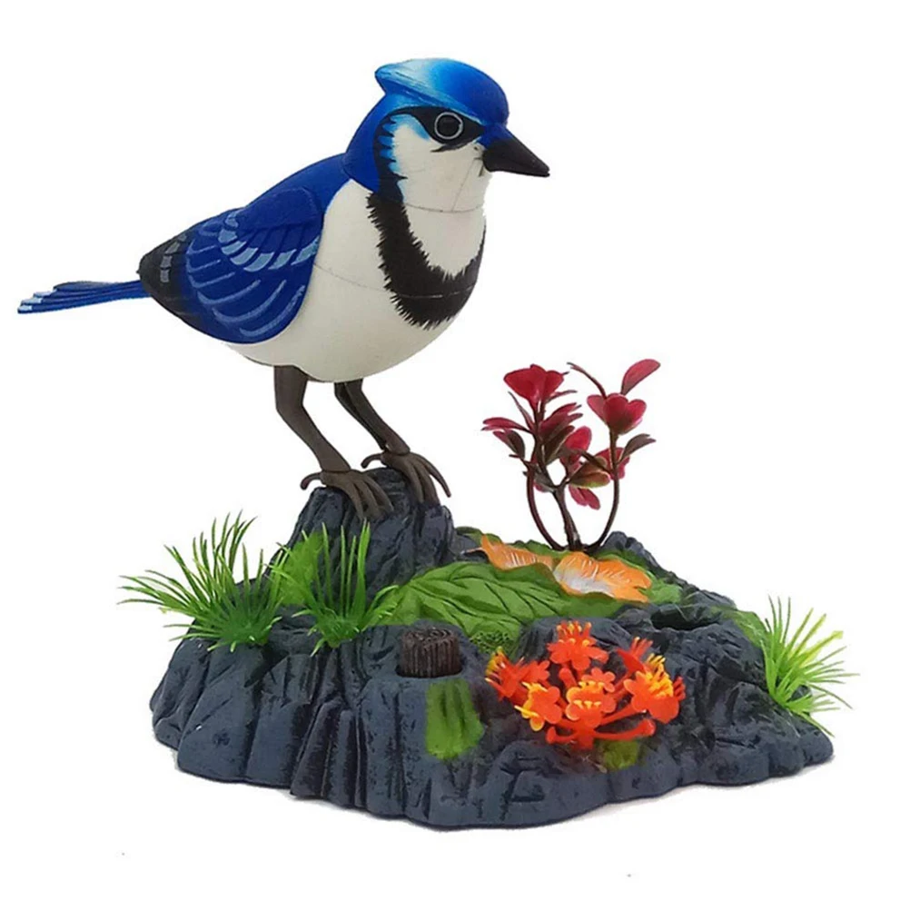 ZK20 Electronic Talking Repeating Parrot Singing Chirping Bird with Motion Sensor Activation Pronunciation Kids Electric Animal
