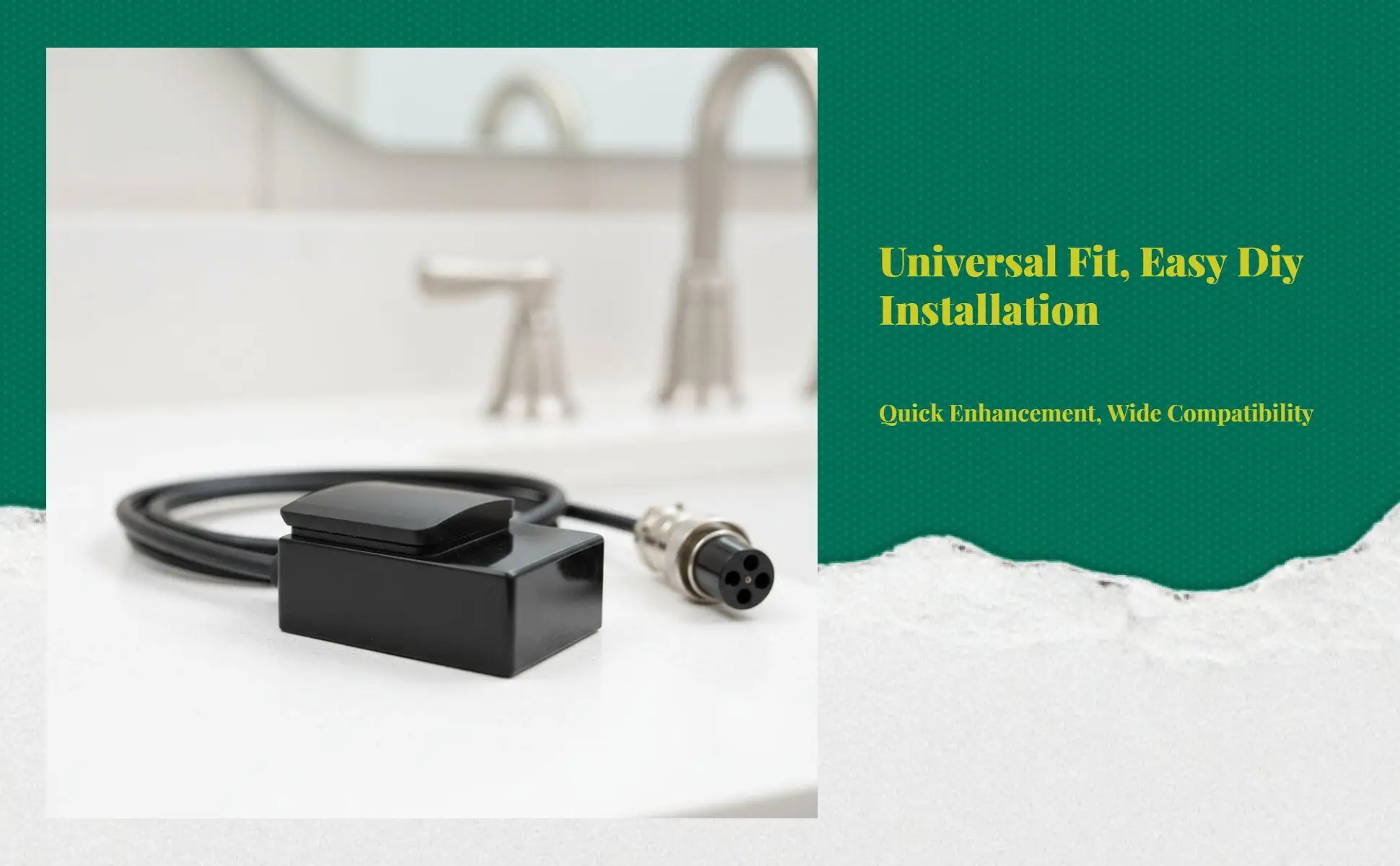 Infrared Faucet Sensor Contactless Water Flow Controller for Kitchen Sink Bathroom Public Restroom