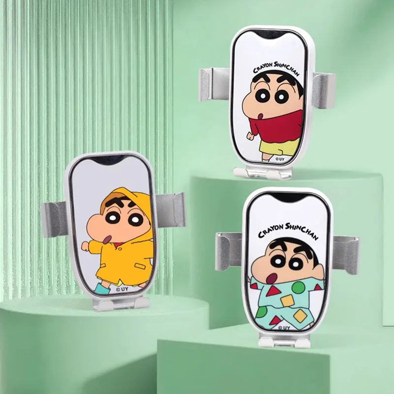 

Kawaii Crayon Shin-Chan Car Phone Holder Car Accessories Special Navigation Support Bracket for Air Outlet Clip Inside The Car