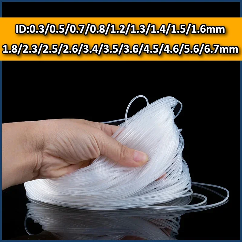 

10M Clear Flexible Pipe Food Grade Transparent Silicone Hose Fine Tube Small Capillary ID0.3 0.5 0.8 1.2 1.5 1.8 2 2.5 3 4 5 6mm