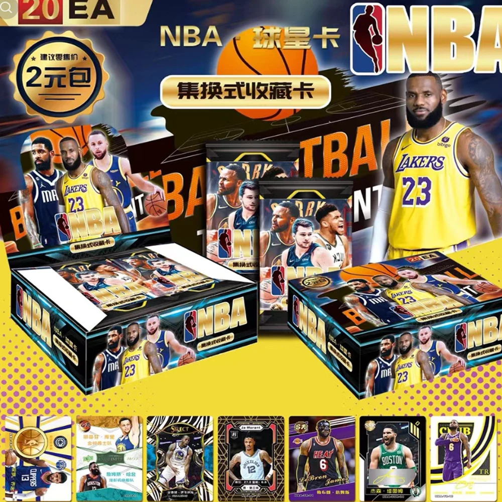 Cards NBA Collection Cards 2024 New Top Class Stephen Curry Rare Star Basketball Doncic Card Book Blind Box Gift Game