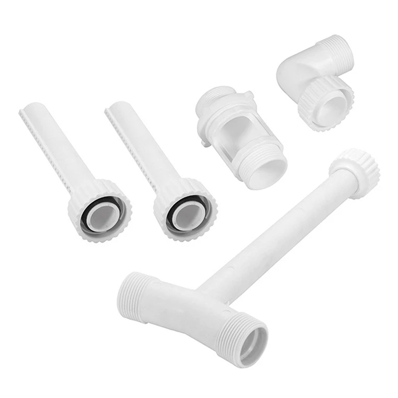 1 PCS สระว่ายน้ําน้ําตกน้ําพุสเปรย์น้ําพุคู่หัวสีขาว Sprinklers สระว่ายน้ําสปาตกแต่งสวน