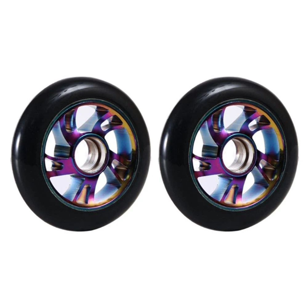 High Rebound Scooter Wheels For Parks Accessory Lightweight Scooter Wheels 7 Colours 120mm electric Scooter replacement Wheels