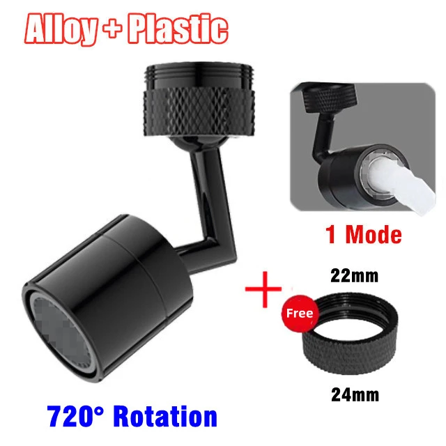 1080 Degree Adjustment Faucet Extension Tube Water Saving Nozzle Filter Kitchen Water Tap Water Saving for Sink Faucet Bathroom