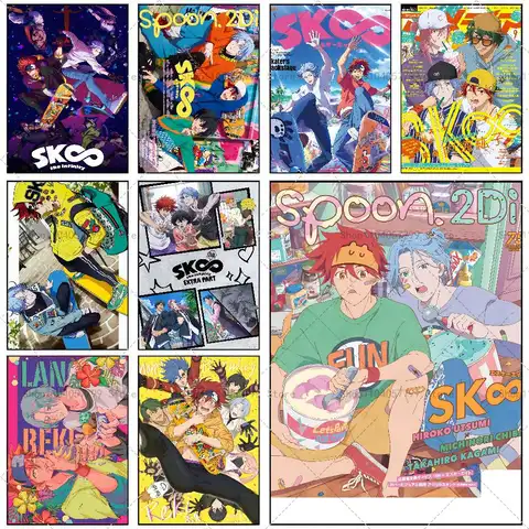 Anime S-SK8 the Infinity Poster Self-adhesive Wall Mural Art Waterproof Sticker For Bar Room Decor High Quality Print Gift