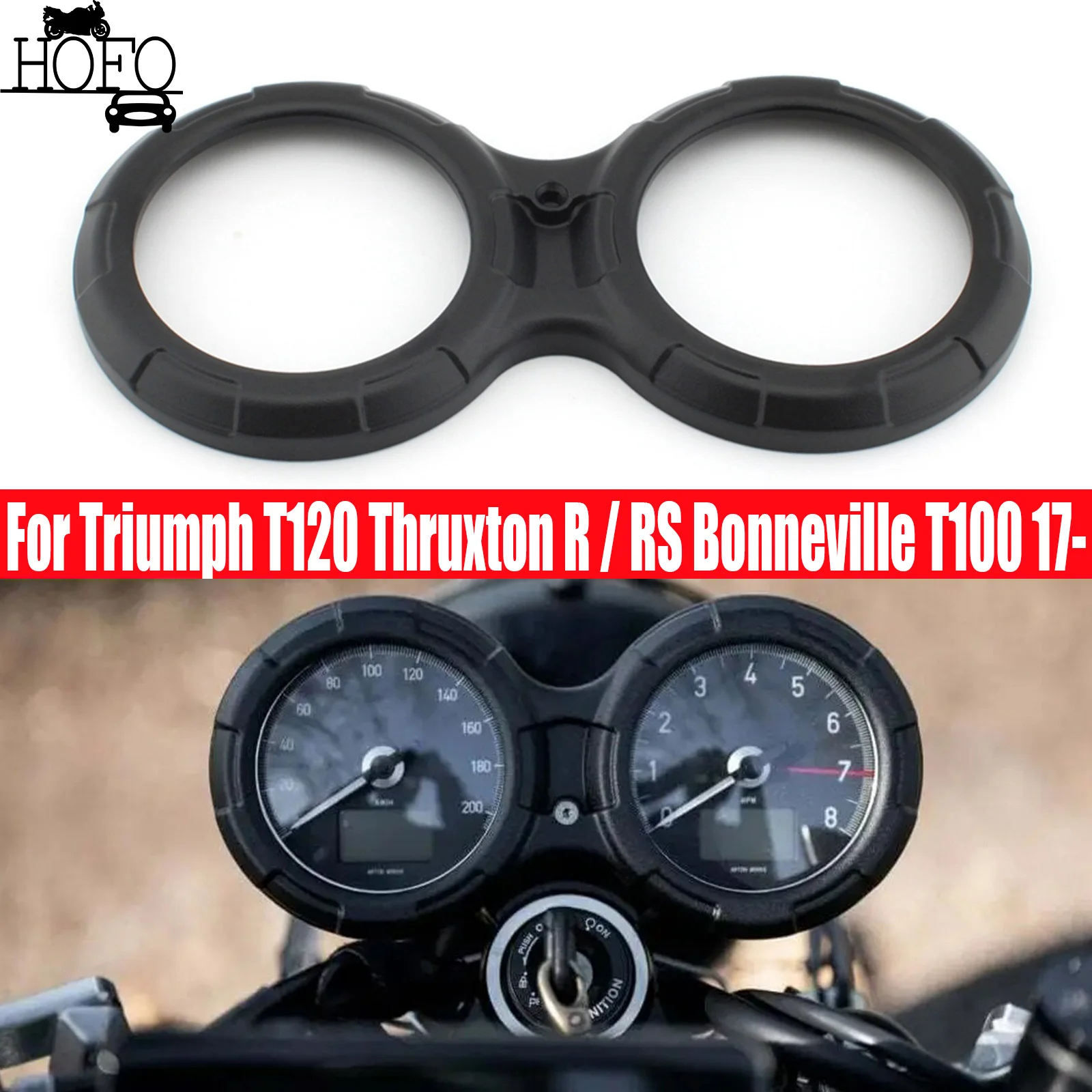 

Motorcycle Dashboard Panel Gauge Pod Frame Trim Cover For Triumph T120 Thruxton R / RS Bonneville T100 2017-2024