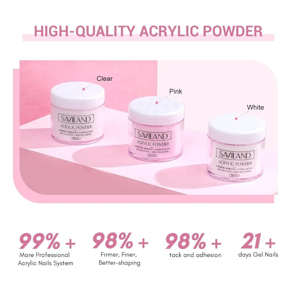 مجموعة أظافر أكريليك كاملة مع مثقاب وطلاء جل وأدوات فنية للمبتدئين والمحترفين بنفسك