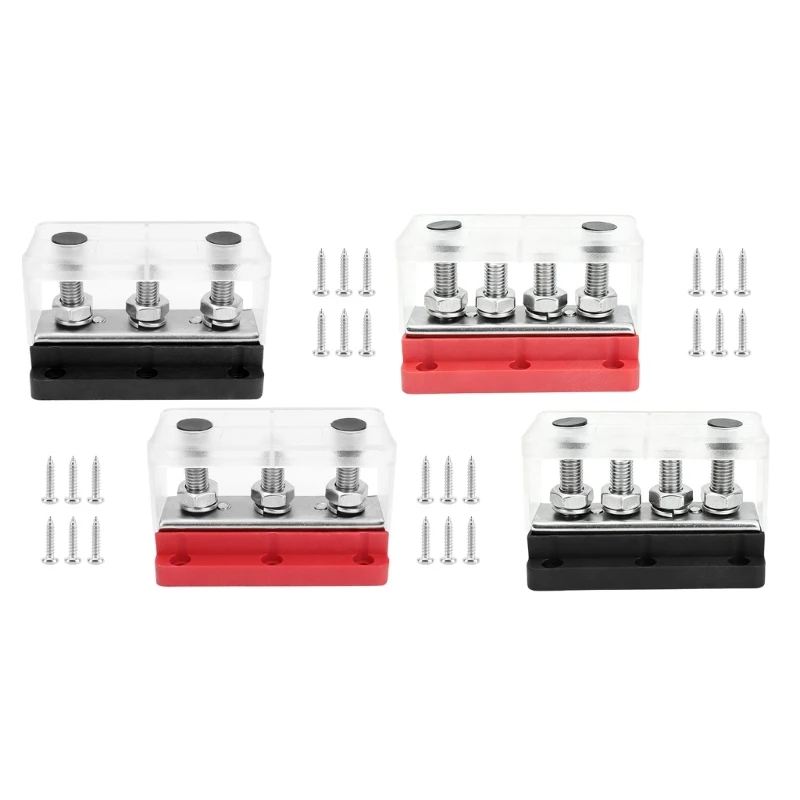 Batterie-Stromschiene 300A für elektrische Systeme, Stromverteilerblock-Set für Wohnmobil-, Marine- und Anhängerverkabelung H8WE – Detail 1