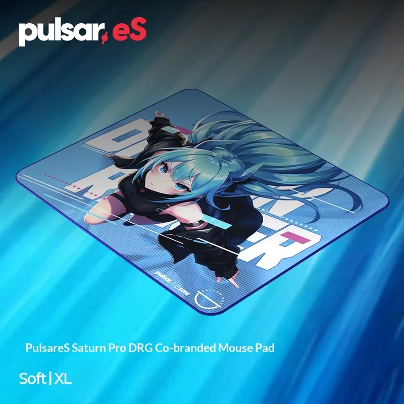Pulsar eS Saturn Pro DRG Joint Gaming Mouse Pad Soft XL 490x420mm High Speed Locked Anti-Slip Cloth Mousepad Gaming PC Gift