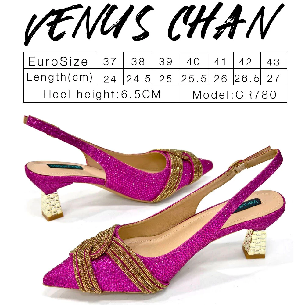 A PAIR SHOES FUCHSIA